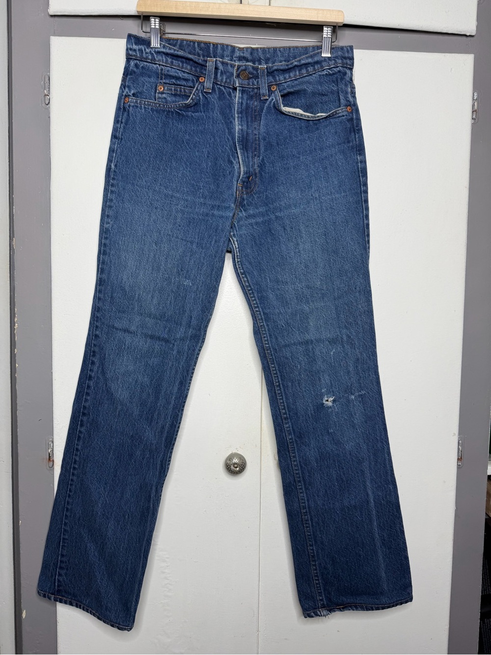 Levis Men Orange Tab Vintage 532 Straight Jeans Blue 30x28